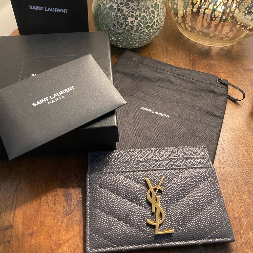 YSL Saint Laurent Monogram Card Case